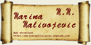 Marina Malivojević vizit kartica
